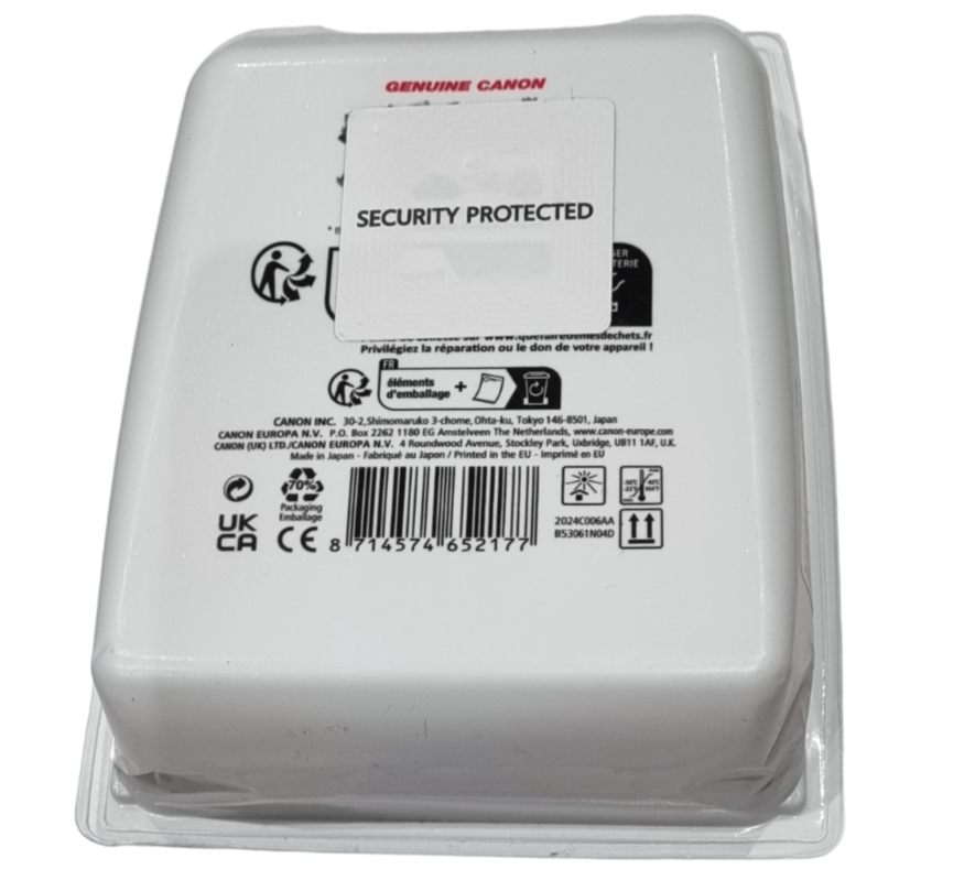 Canon PGI-580PGBK XL CLI-581 Multipack Ink Cartridges Rear View