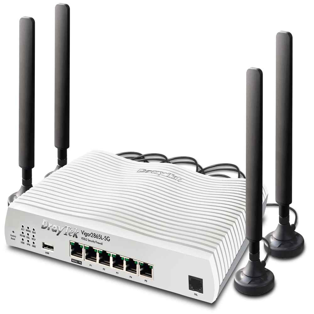DrayTek 2865L-5G LTE Router VDSL Ultrafast FTTP Wired Right View