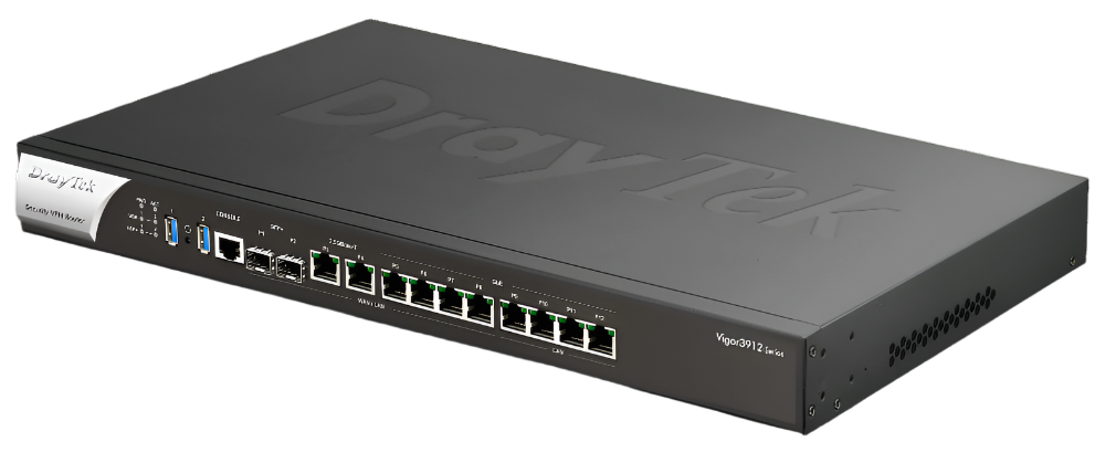 DrayTek Vigor 3912s Multi-WAN VPN 10Gb Enterprise  Firewall Router 12.5Gbps Throughput Right Side View