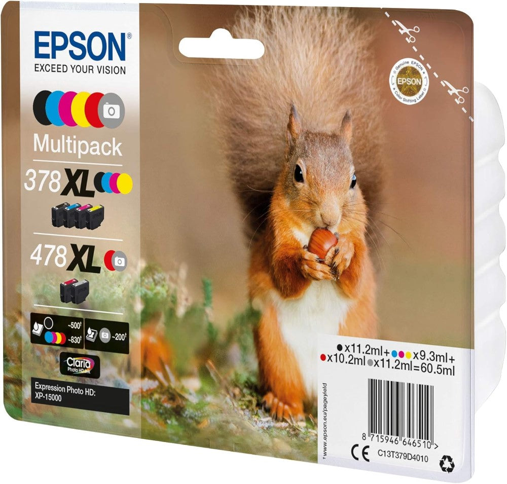 Epson 378XL-478XL Multipack C13T379D4010 Side View