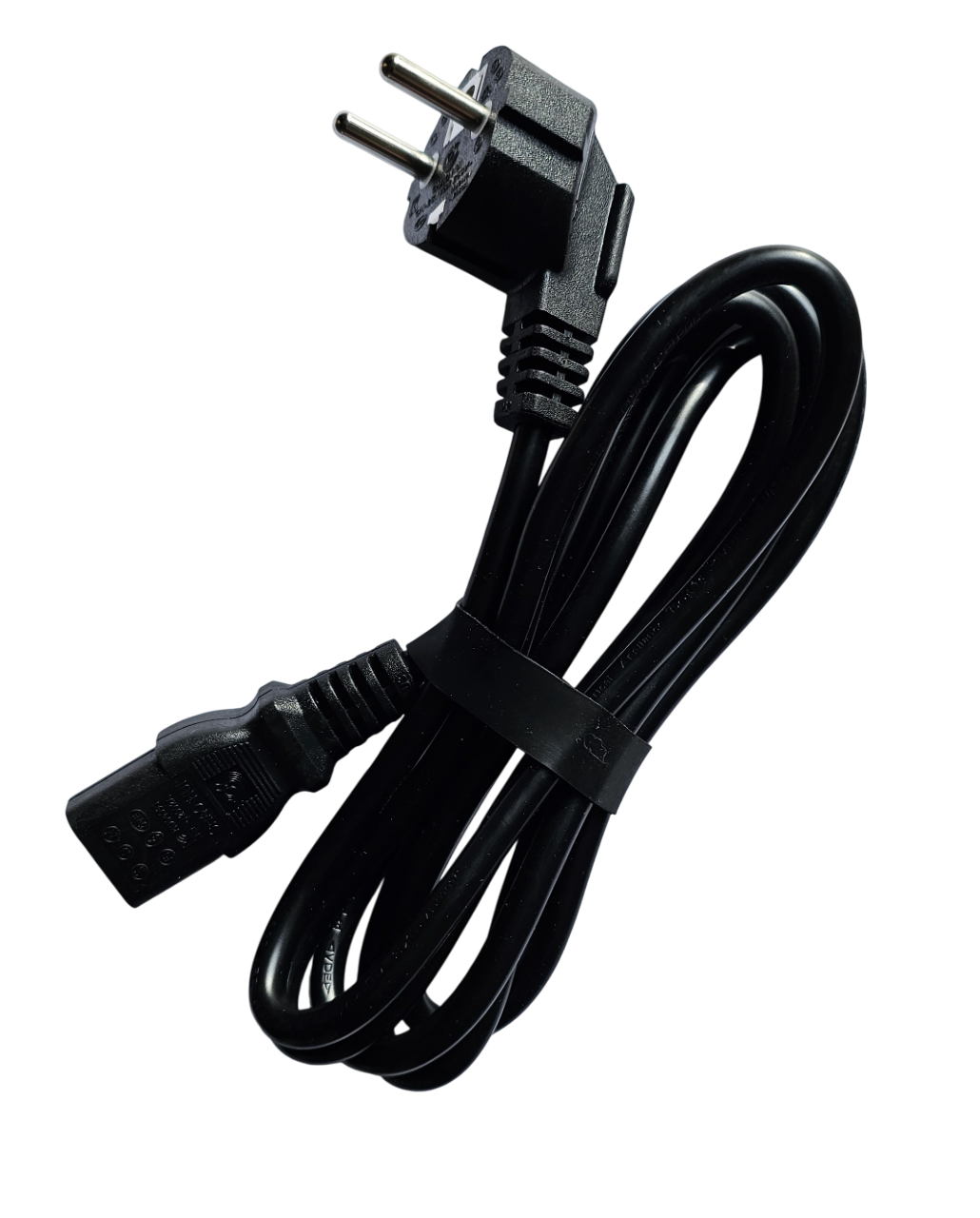 European 2-Pin Schuko to IEC C13 Kettle Lead Power Cable 2m Black