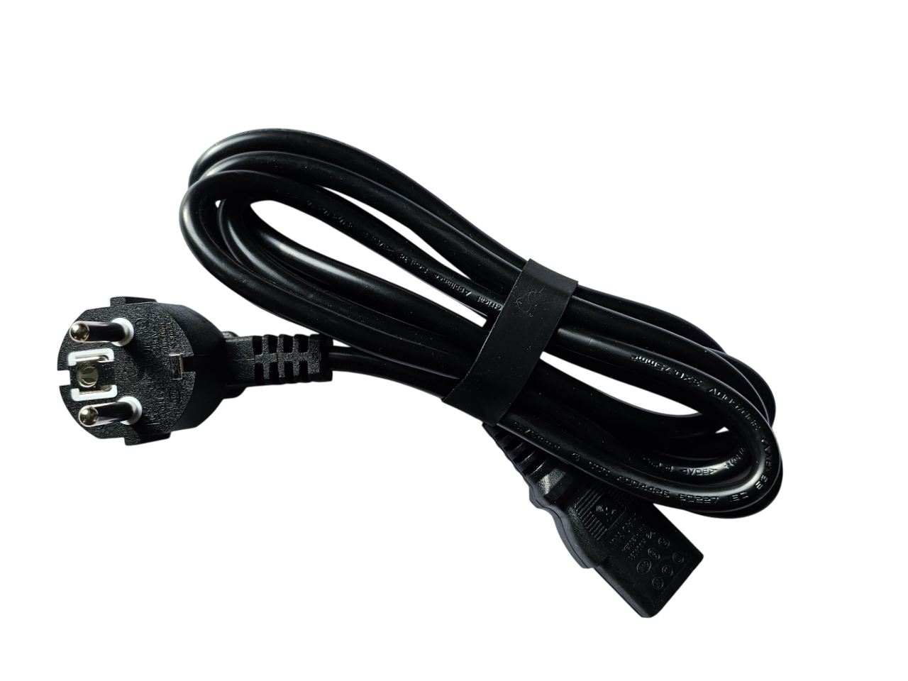 European 2-Pin Schuko to IEC C13 Kettle Lead Power Cable 2m Black
