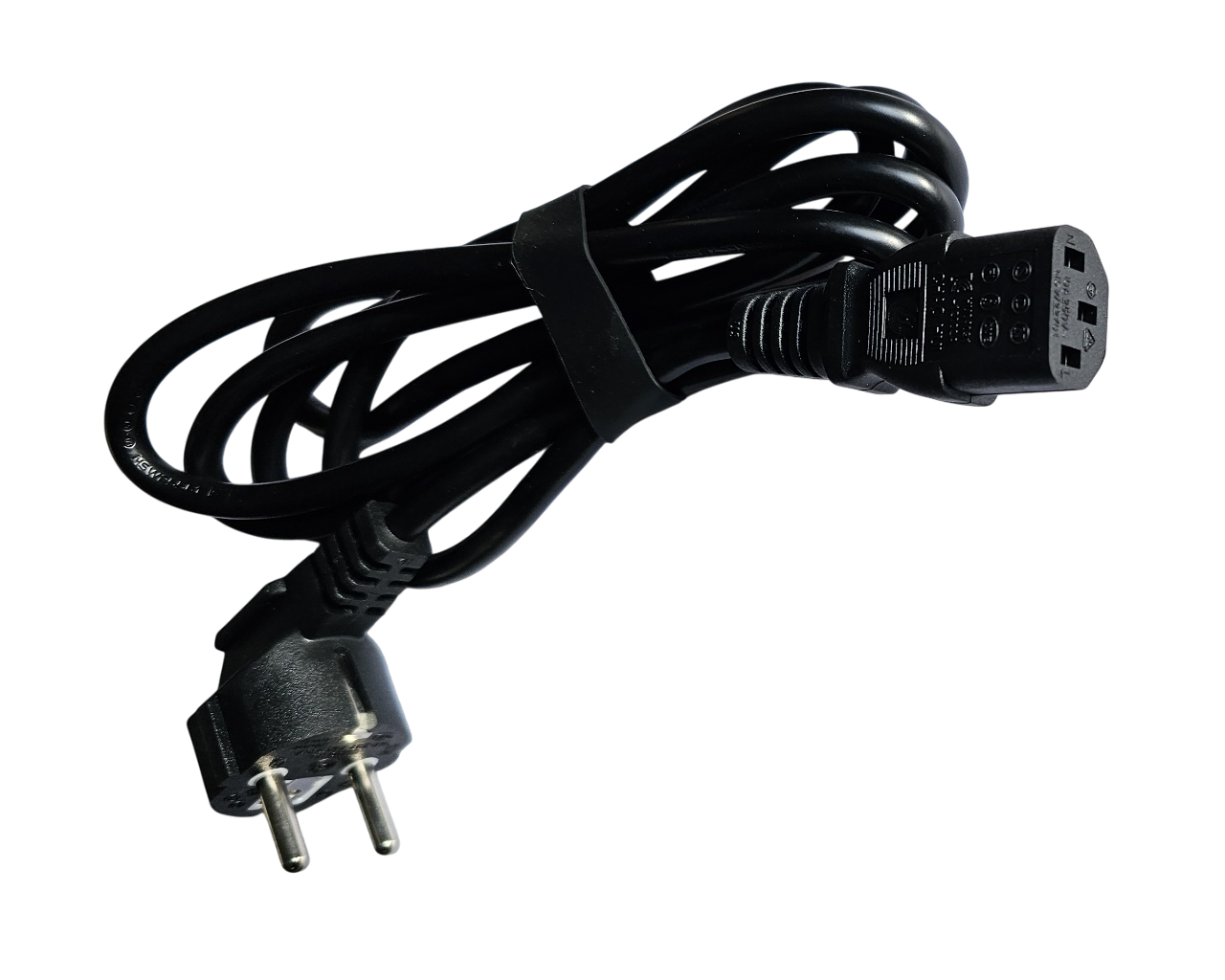 European 2-Pin Schuko to IEC C13 Kettle Lead Power Cable 2m Black