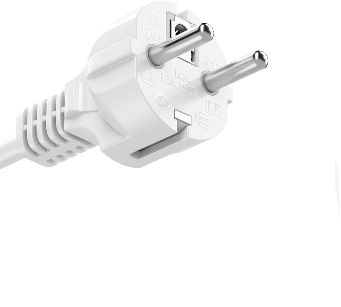 European 2-Pin Schuko to Clover Leaf C5 Power Cable 0.6m type F Power Type CEE 7/7 Plug