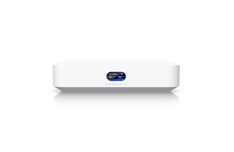 Ubiquiti-UCG-Max-UniFi-Cloud-Gateway-Max-LED-Screen-View