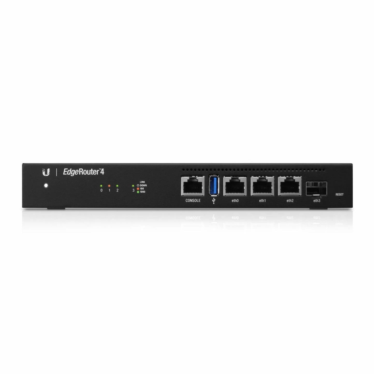 Ubiquiti ER-4 EdgeRouter 4-Port Gigabit Broadband Router Front Close Up