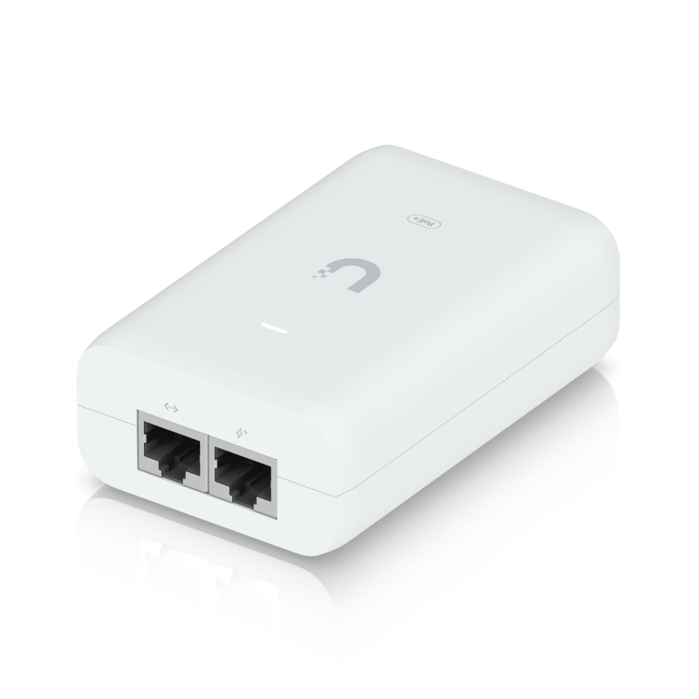 Ubiquiti U-POE-AT POE+ Adapter 30W U-POE+ With UK Power Lead Table View