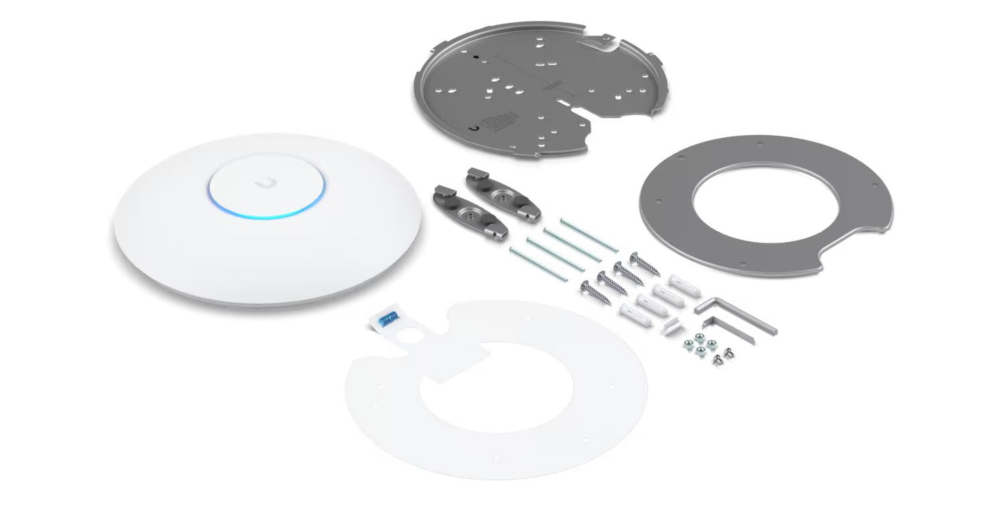 Ubiquiti U6-Enterprise UniFi Tri-Band WiFi 6E Access Point 802.11AX Box Contents