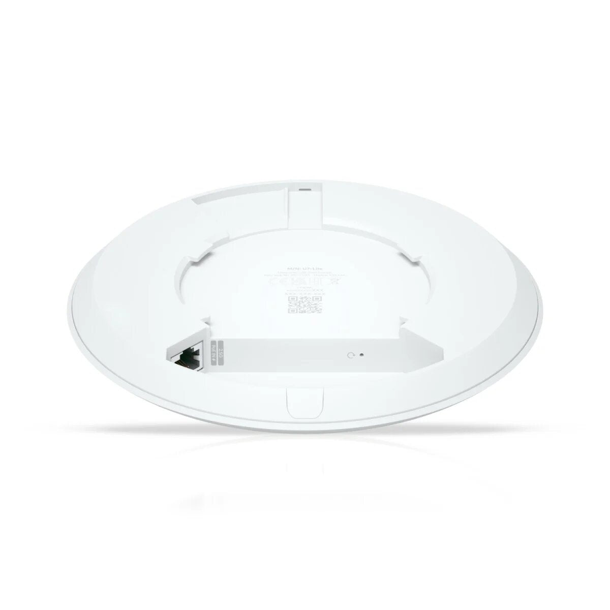 Ubiquiti U7-LITE 4.9Gbps WiFi 7 Wireless Access Point Power Over Ethernet Rear View Showing Ports