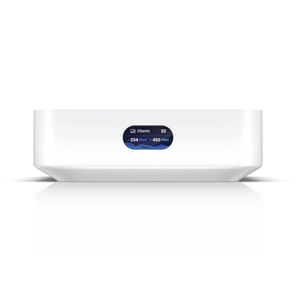 Ubiquiti UniFi Express UX Front View Showing Connection Information