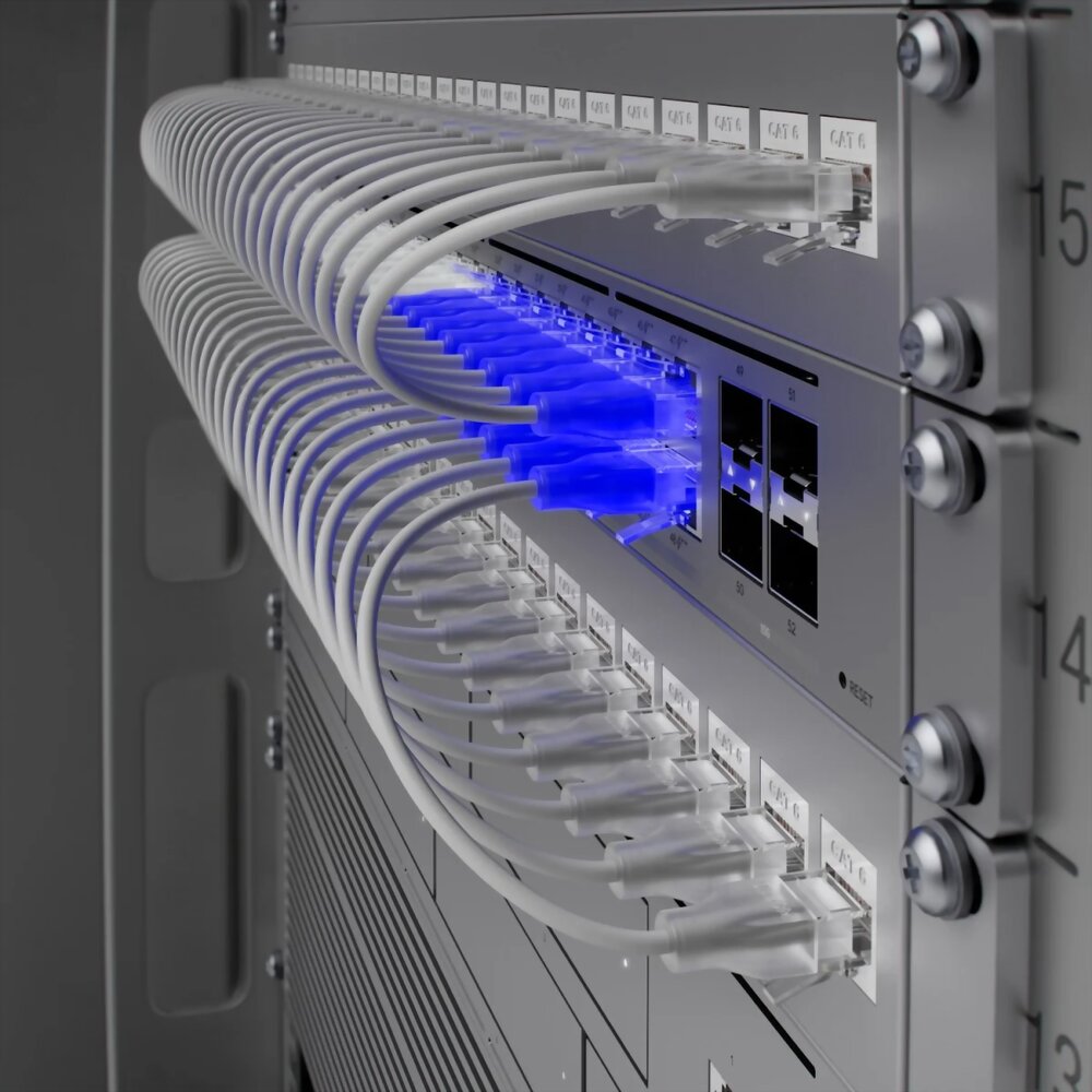 Ubiquiti UniFi USW-PRO-MAX-48-POE 48 Port Example Patching