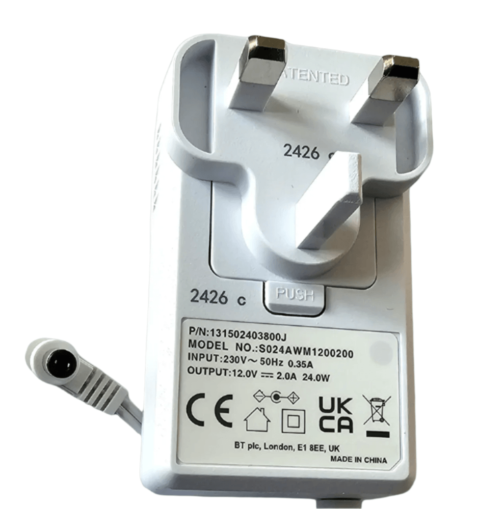 ee smart wifi psu 131502403800J close up view 12V 2A