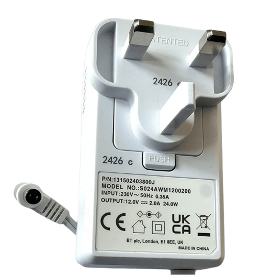 ee smart wifi psu 131502403800J close up view 12V 2A