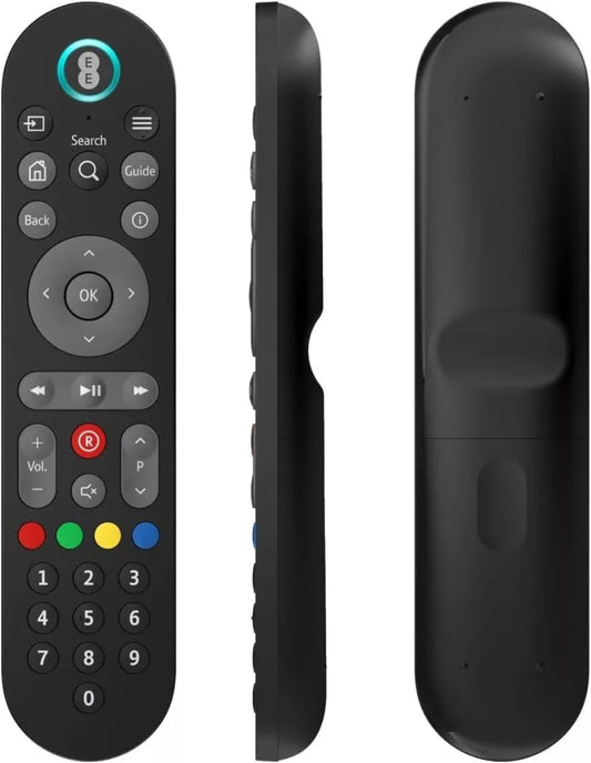 EE TV Box Remote Control all profiles shown