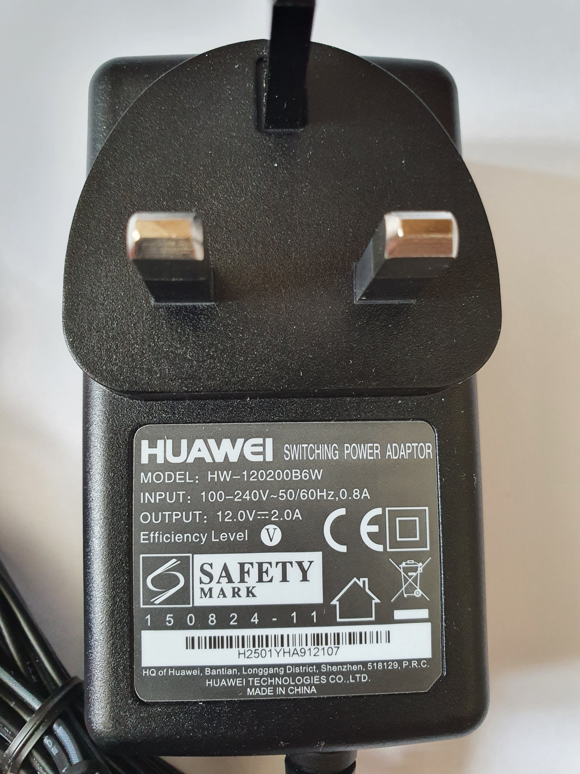 Huawei Power Supply 12V 2A for use with Talk Talk Super Router HG635, HG633, Youview DN360T, DN370T and DN372T PSU