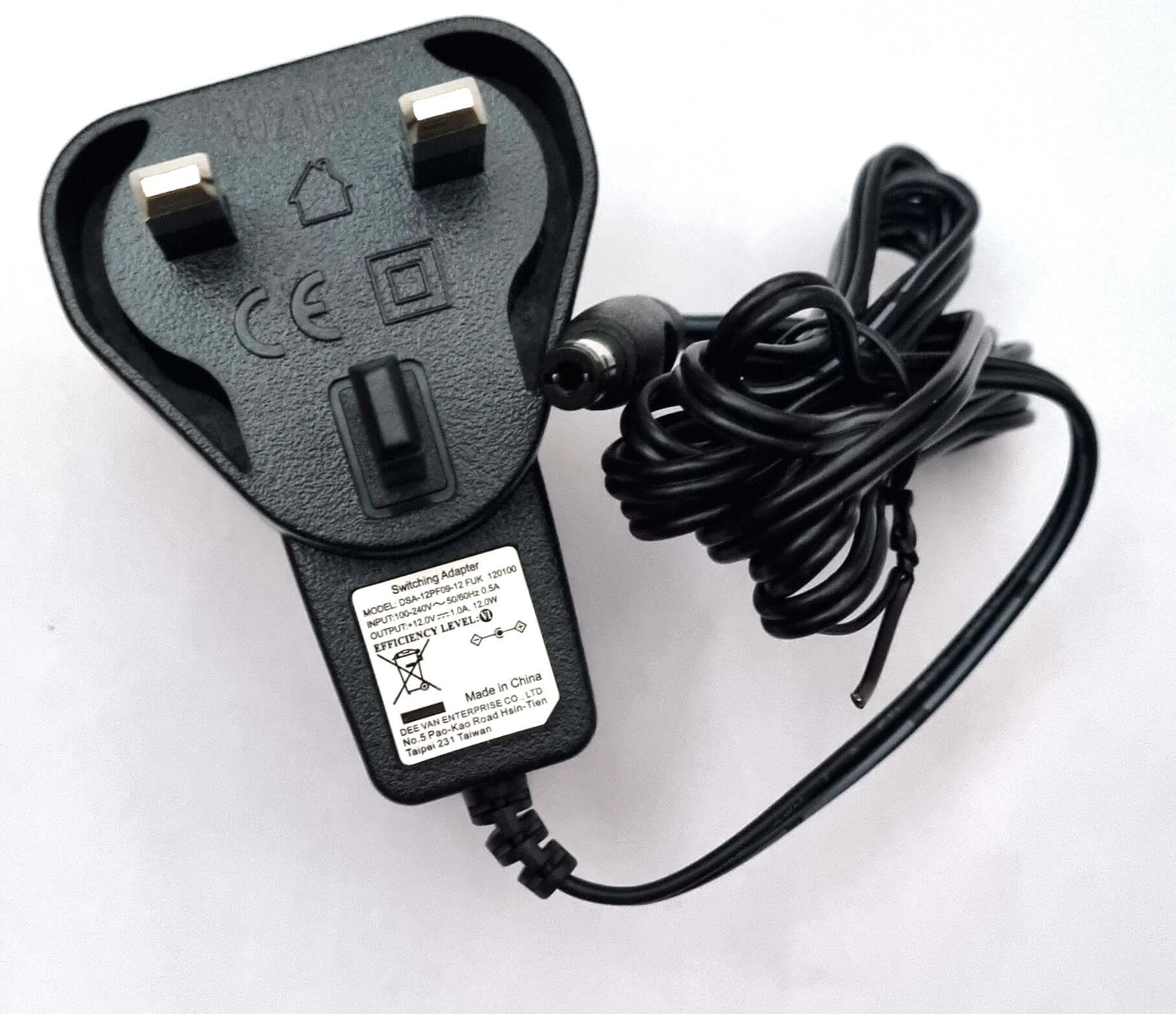 DrayTek Power Supply PSU DRAYPSU15 for Vigor Access Points AP710,AP810,AP910C,AP912C,AP960C Showing 3 Pin UK Plug and Product Information