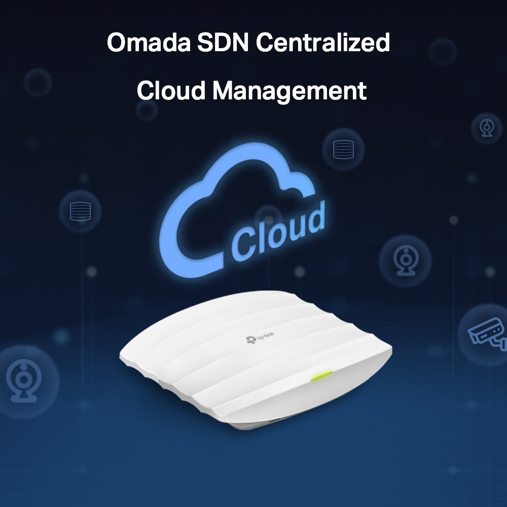 TP-Link EAP265 HD AC1750 Wireless Access Point Wi-Fi Dual Band with MU-MIMO 2 Gigabit Ethernet Ports Support 802.3af at 8V Passive PoE Omada Cloud