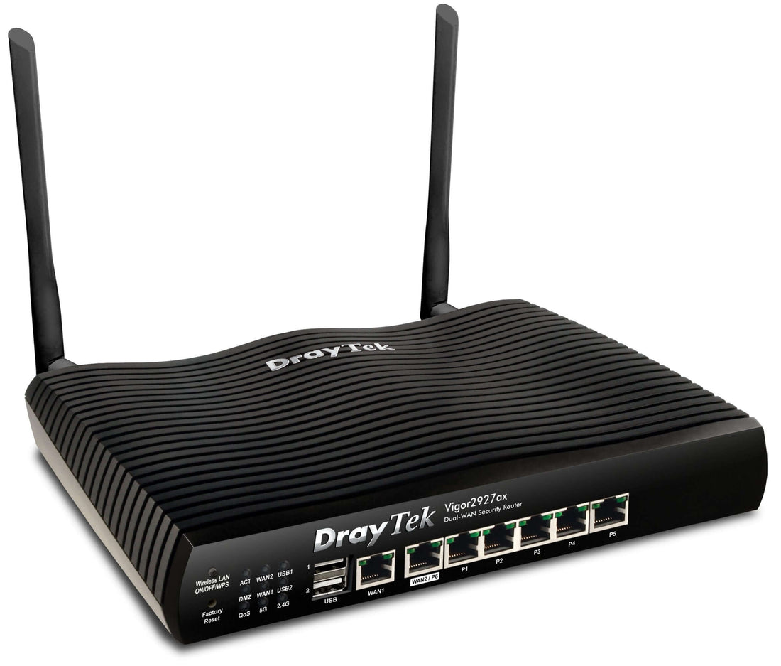 Wifi 6 DrayTek Vigor 2927ax, 2865AX and DrayTek 2866AX Wireless Wi-Fi VPN Firewall Routers