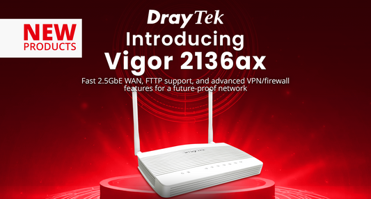 DrayTek Vigor 2136ax FTTP Broadband Wireless AX3000 VPN Firewall Router Main View