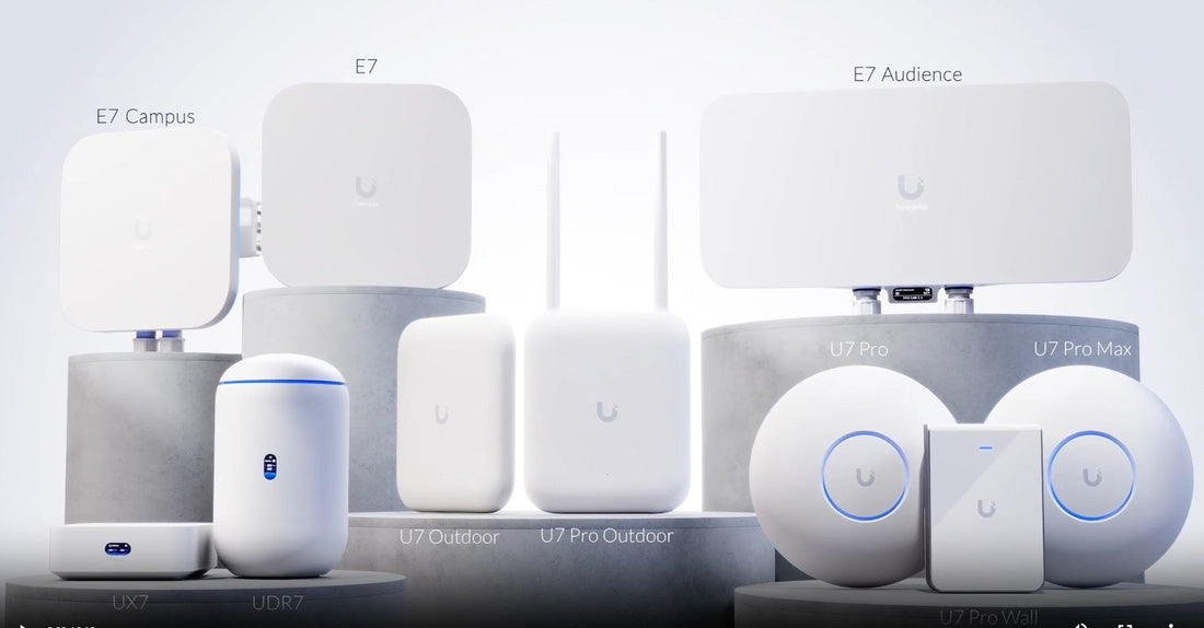 Ubiquiti WiFI 7 Product Launch Image Showing New Offerings