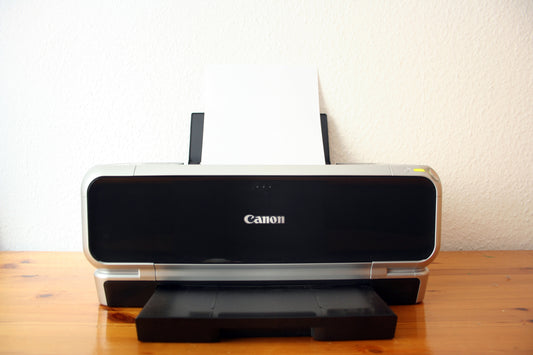 Front view of an old Canon Printer
