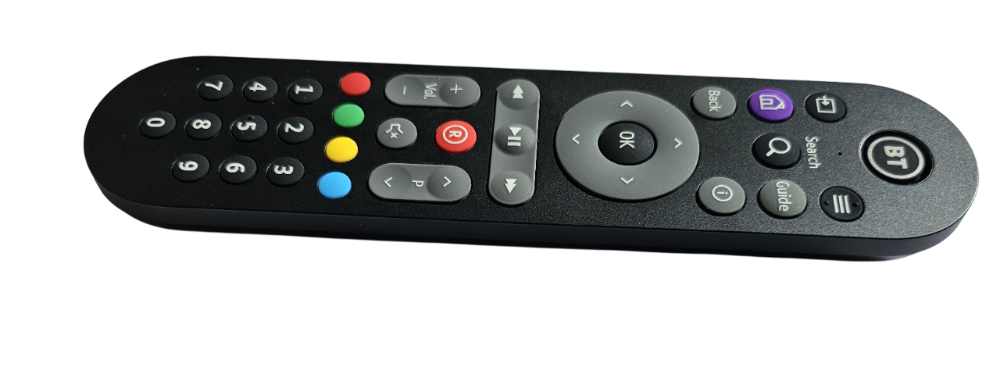 BT TV Box Pro Remote Control RC4123602-BR For TV Box Pro and TV Box Mini Side View