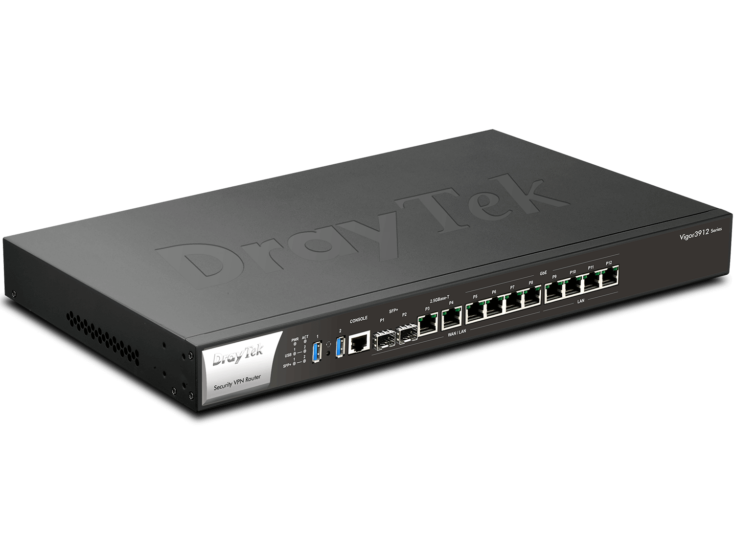 Draytek 3912 8 Port MultiWAN Broadband VPN Router QuadCore Processor Right View