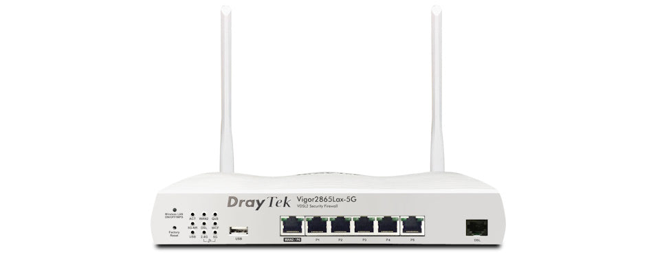 Draytek Vigor 2865Lax-5G DSL Router 5G VDSL Ethernet Load Balancer - Front View