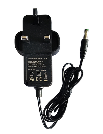 EE TV Box Pro 12V 2A Power Supply Tip Shown