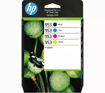 HP953 Standard Multipack 4 Cartridge Front View 6ZC69AE