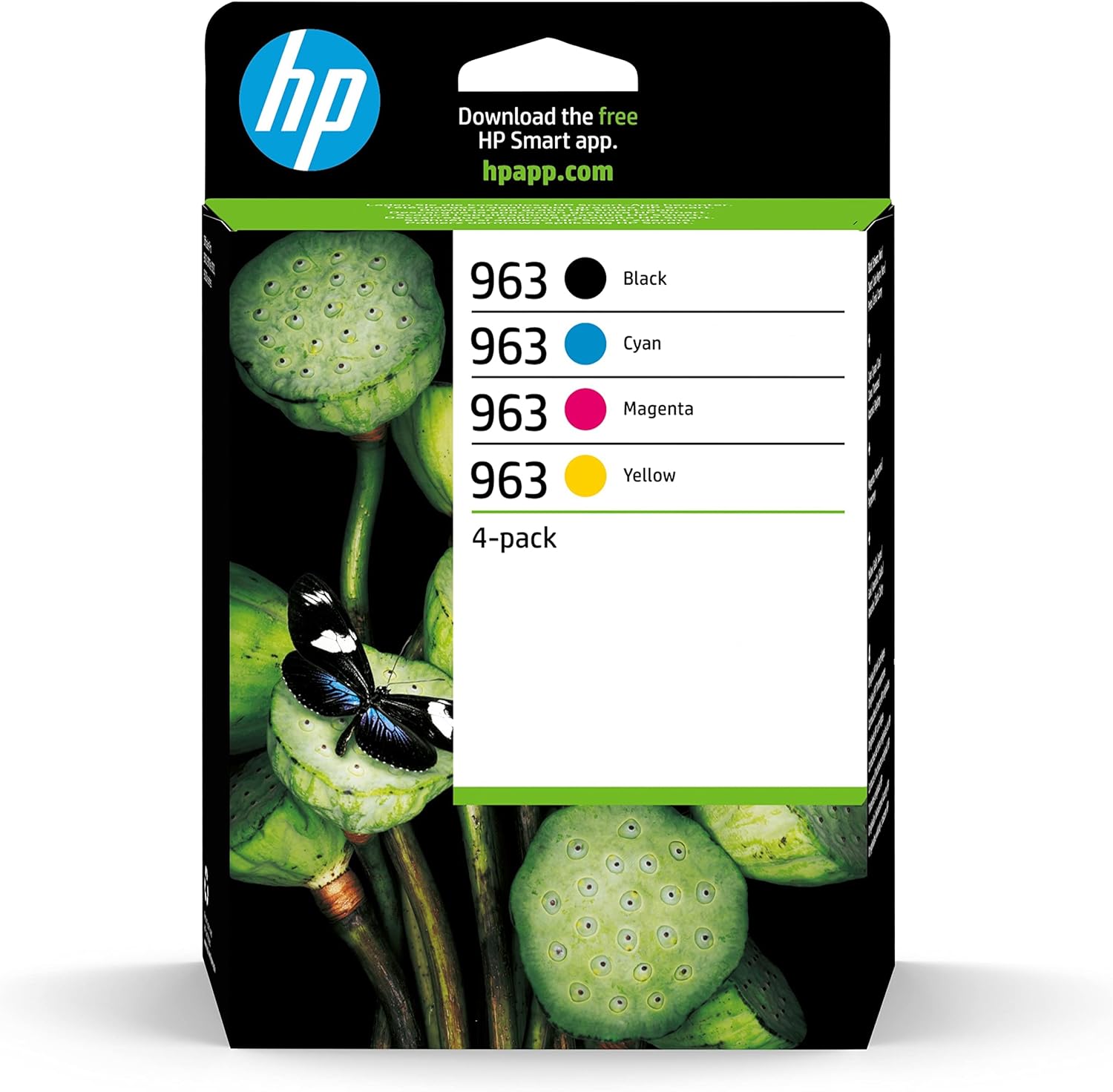 HP963 Front View Printer Ink Cartridge Multipack 6ZC70AE