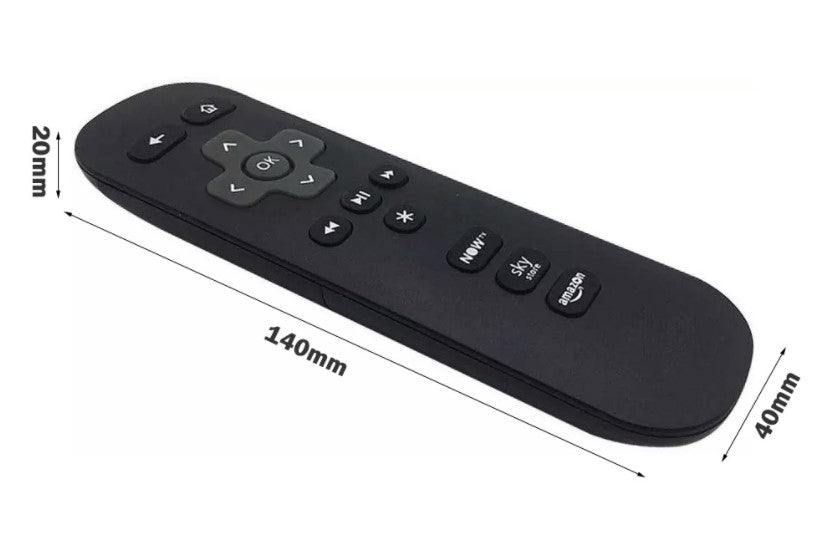 NOWTV REMOTE Dimensions