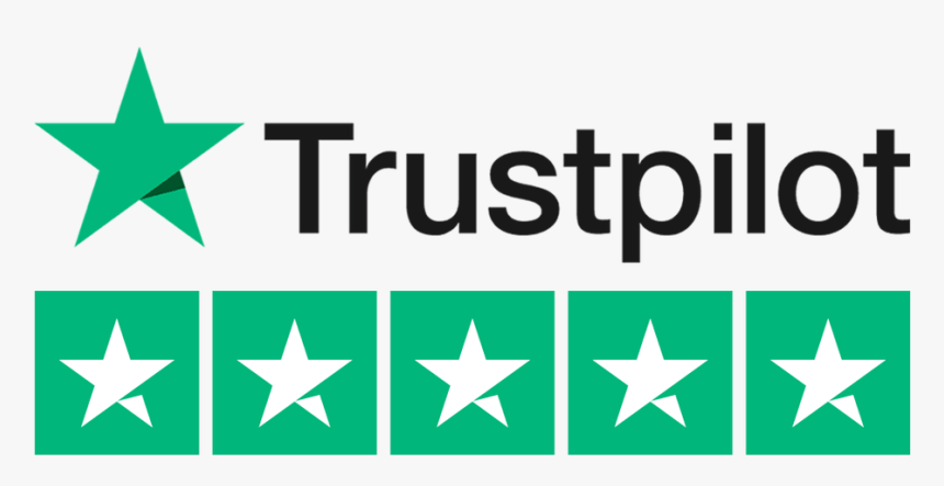 TrustPilot Logo 5 Stars Shown