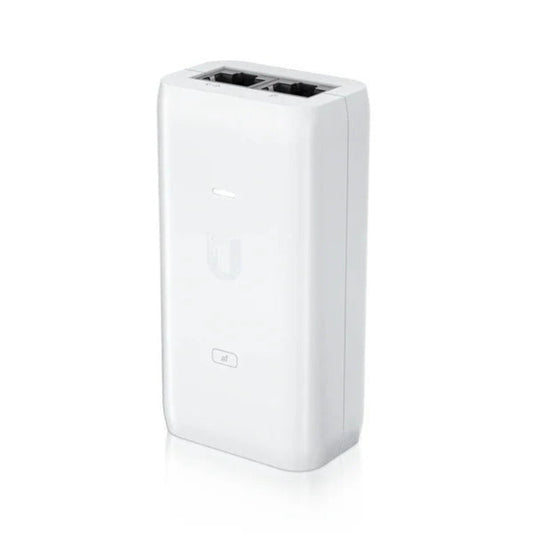 Ubiquiti U-POE-AF 15W POE Adapter U-POE With UK Power Lead Side On View