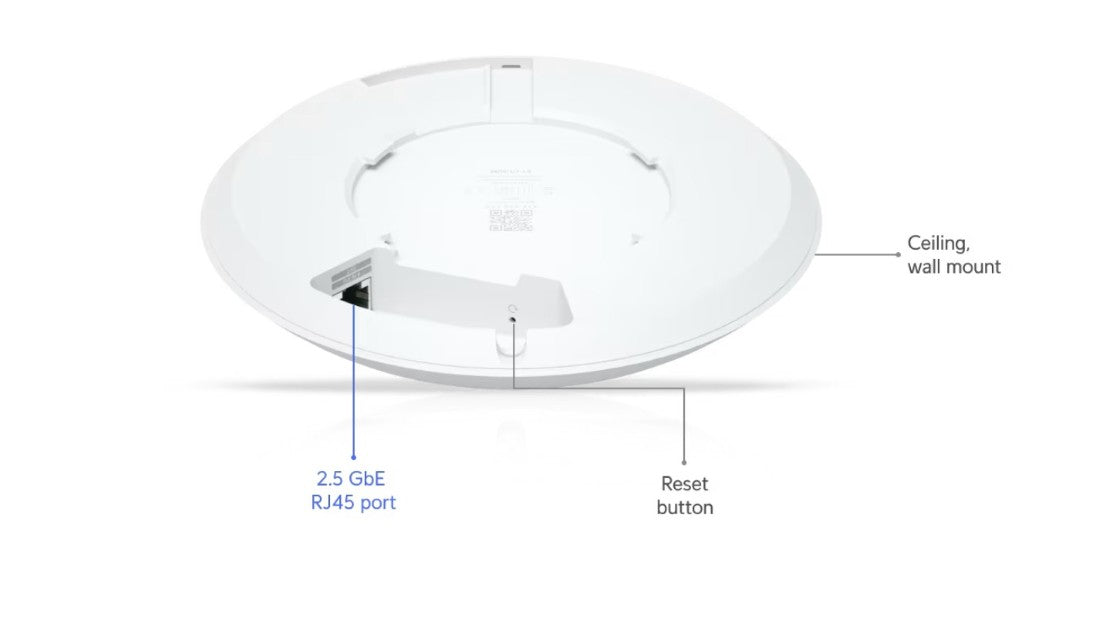 Ubiquiti U7-LR Long Range UniFi WiFi 7 Access Point Base View