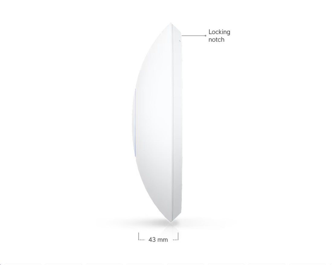 Ubiquiti U7-LR Long Range UniFi WiFi 7 Access Point Side View