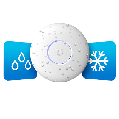 Ubiquiti UAP AC Pro Indoor or Outdoor AC1750 Access Point Showing Waterproof Logo