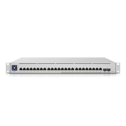 Ubiquiti USW-Enterprise-24-PoE UniFi 24-Port Layer 3 Managed Switch Front View