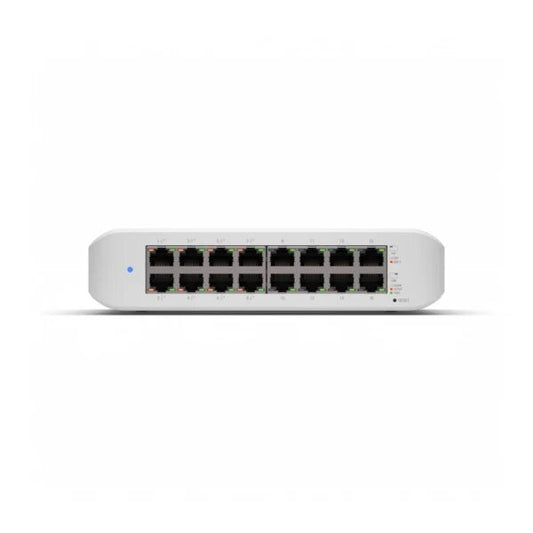 Ubiquiti USW-LITE-16-POE Layer 2 Network Switch Front View