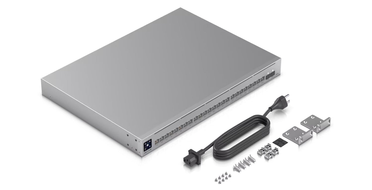 Ubiquiti USW-Pro-Max-24-PoE 400W 24 Port Managed UniFi Switch Box Contents