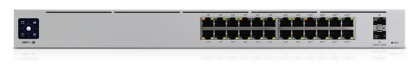 Ubiquiti UniFi USW-PRO-24-POE Layer 3 Managed Switch 400W Front View