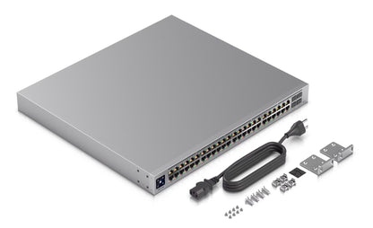 Ubiquiti UniFi USW-PRO-48-POE GEN 2 48 Port Managed Network Switch Box Contents