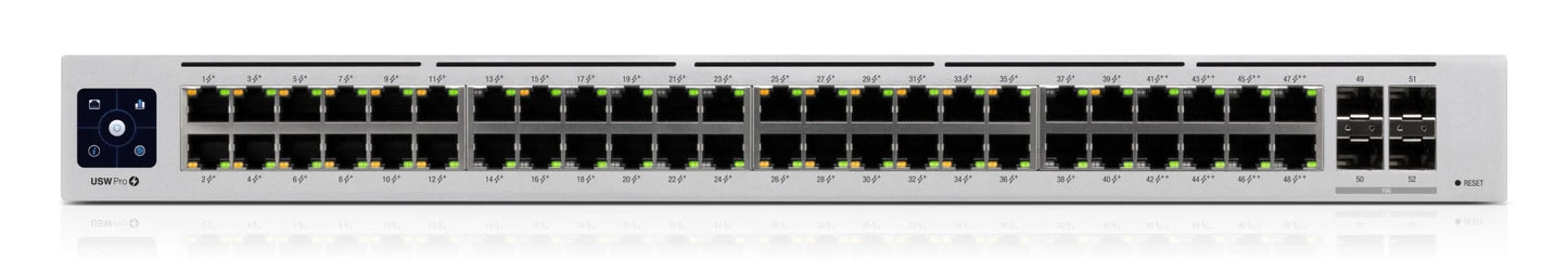 Ubiquiti UniFi USW-PRO-48-POE GEN 2 48 Port Managed Network Switch Front View