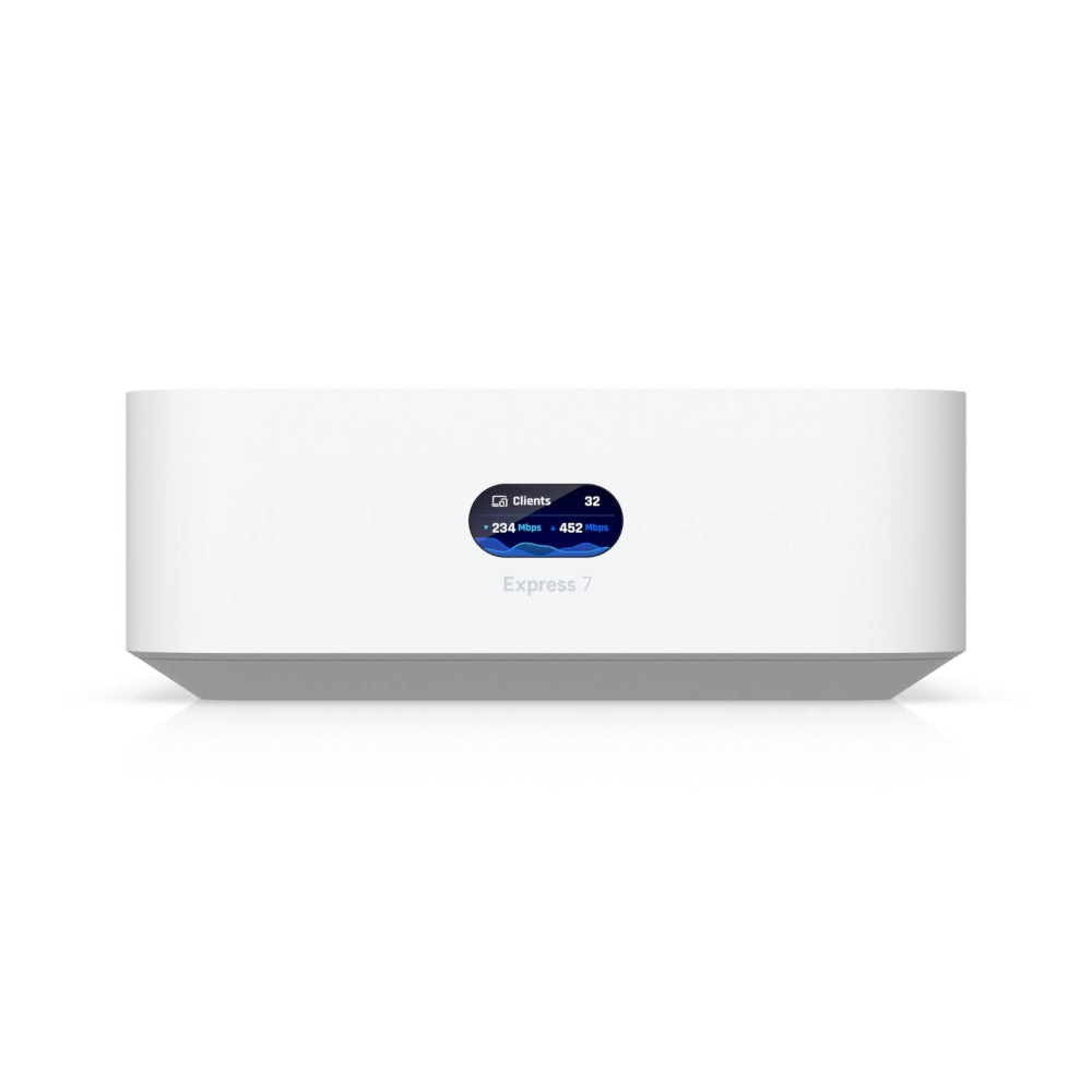 Ubiquiti UniFi UX7 10G Router With integrated WiFi 7 Front View