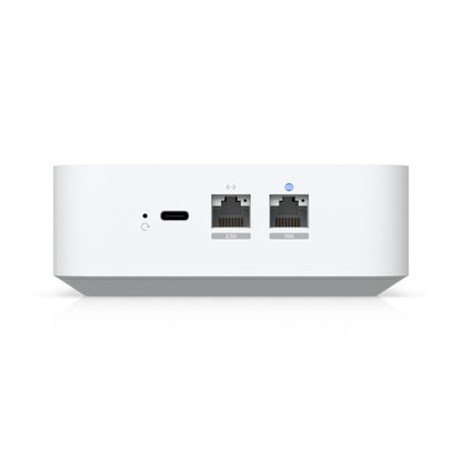 Ubiquiti UniFi UX7 10G Router With integrated WiFi 7 Showing Ports