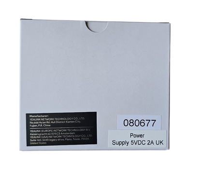 Yealink AC DC Switching Adapter Output 5.0V 2.A 10.0W 080677 Box