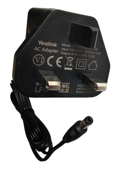 Yealink Official Power Supply For use with Yealink SIP Phones and Yealink Base Station Front View