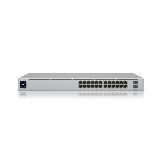 Ubiquiti UniFi USW-PRO-24-POE Layer 3 Managed Switch 400W Front View
