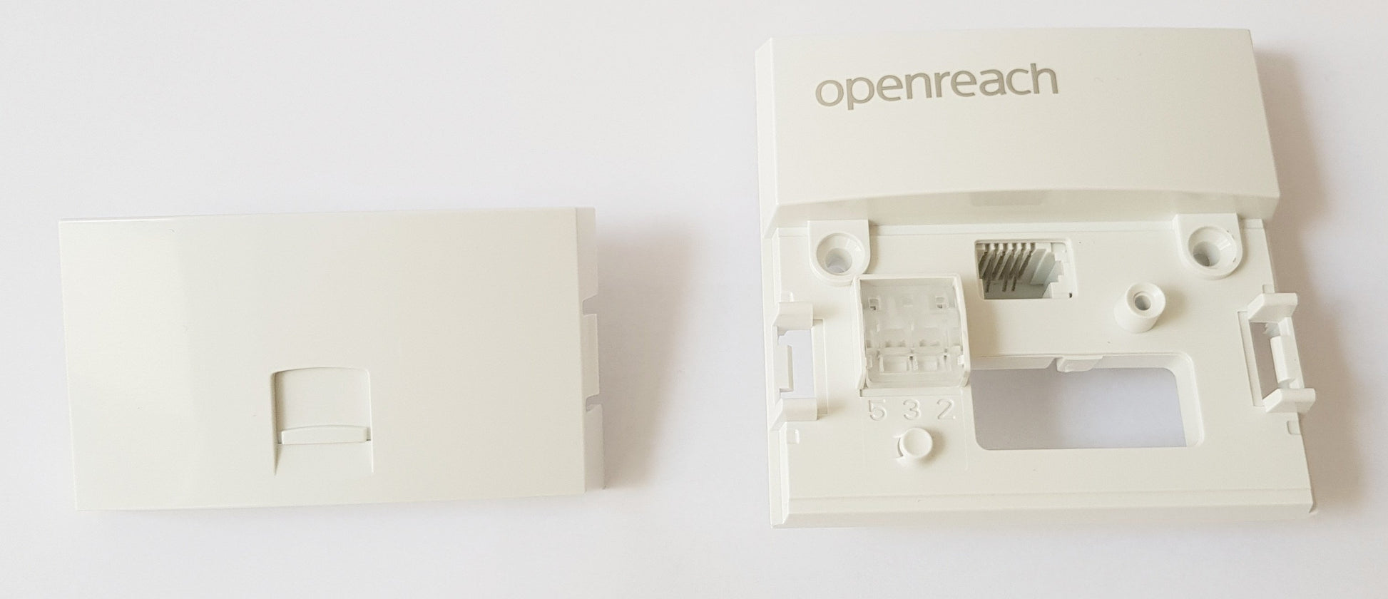Openreach NTE5C MK2 Mark 2 Faceplate Front opened out