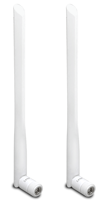 DrayTek Pair of ANT-1205 5dB High-Gain Dual Band Antenna White Pair Shown